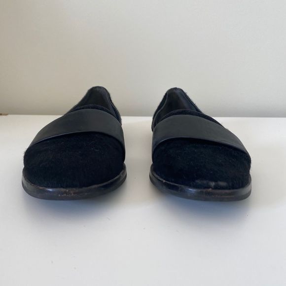 VINCE Mason (Maxon) Black Genuine Calf Hair Flats - Picture 11 of 15